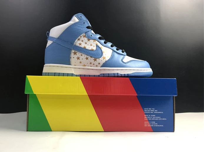 4444 Nike Dunk High Pro SB Supreme Blue Stars 307385- GoAnywhere 2209