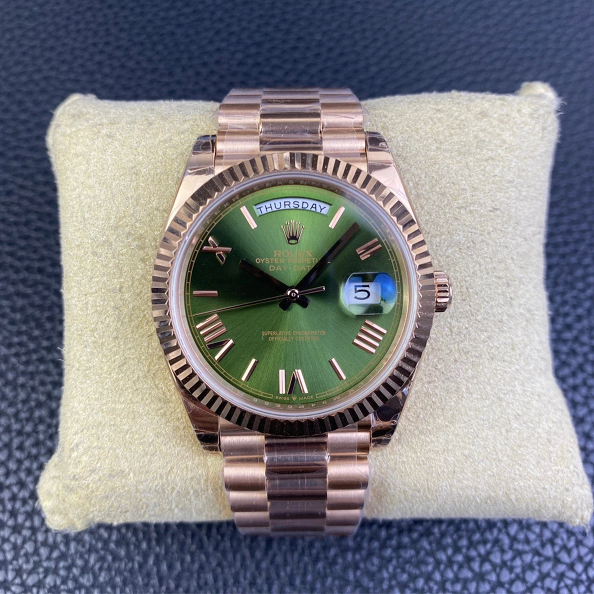 4531 Rolex Green Day-Date Golden watchhands (41mm) AllSeason 331