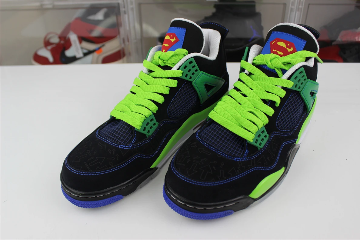 4560 GOAT Air Jordan 4 Doernbecher Black Green Superman GoodFit 793