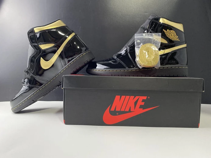 4706 Jordan1 Retro Black Metallic Gold 555088- GoodFit 544