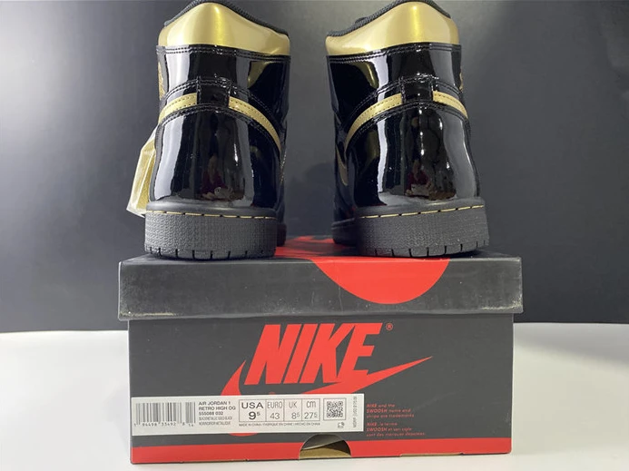 4706 Jordan1 Retro Black Metallic Gold 555088- GoodFit 544