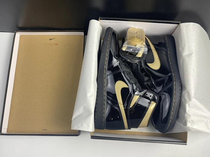 4706 Jordan1 Retro Black Metallic Gold 555088- GoodFit 544