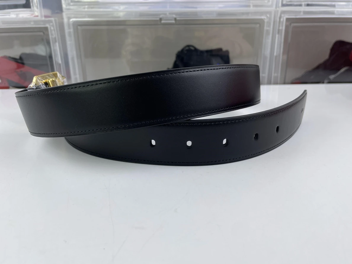 4796 Cartier Gold Santos Leather Belt (100-125cm) NewStyle 41