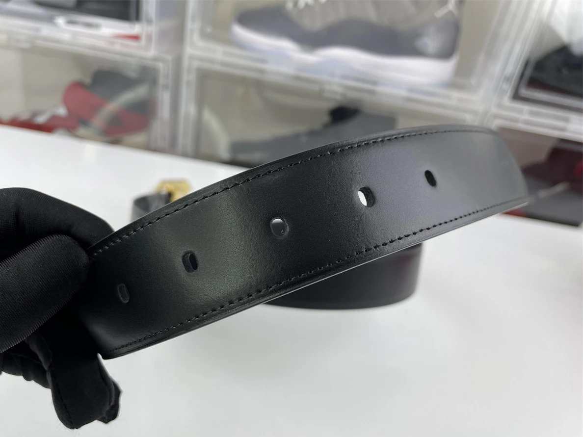 4796 Cartier Gold Santos Leather Belt (100-125cm) NewStyle 41
