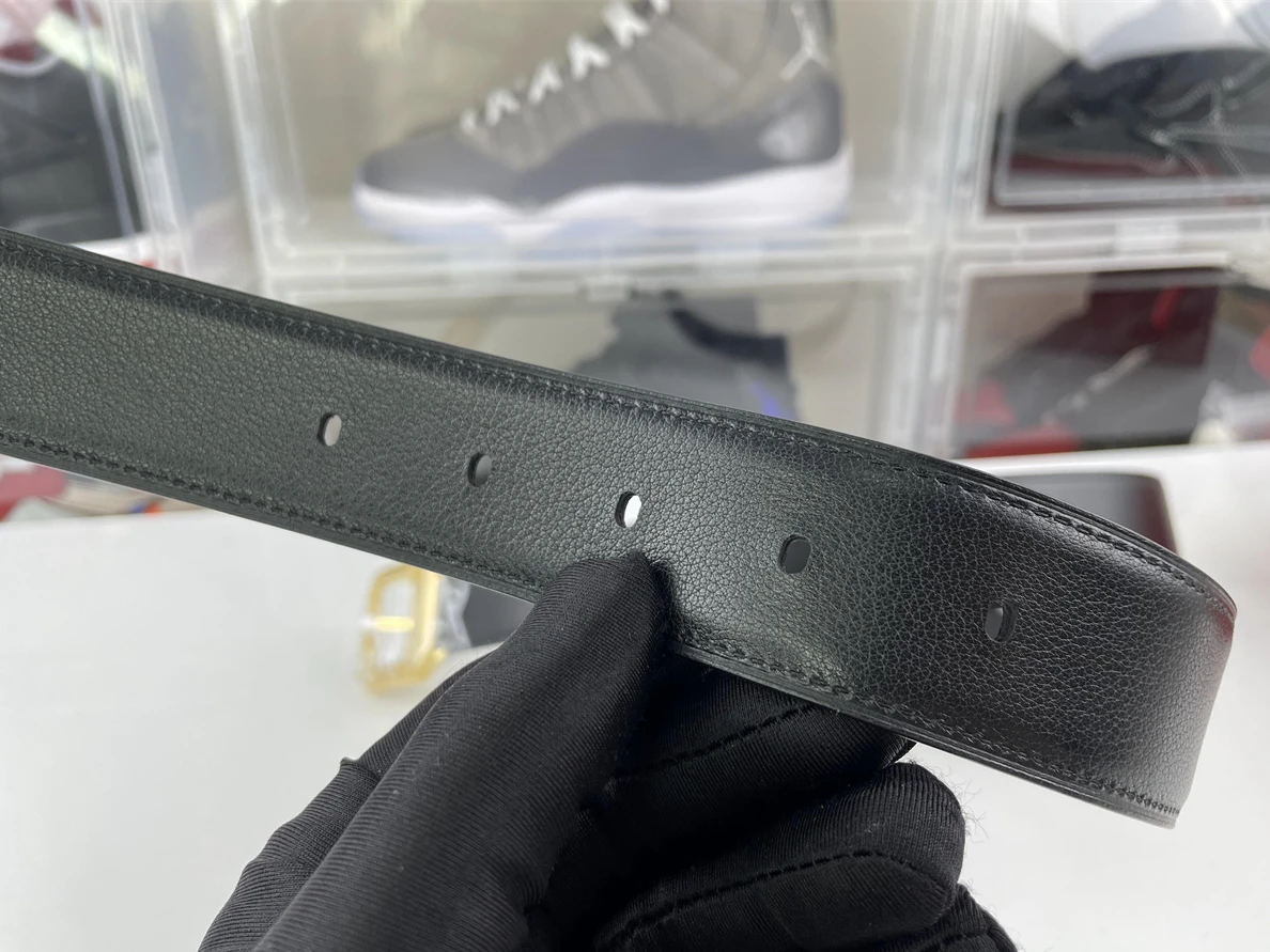 4796 Cartier Gold Santos Leather Belt (100-125cm) NewStyle 41