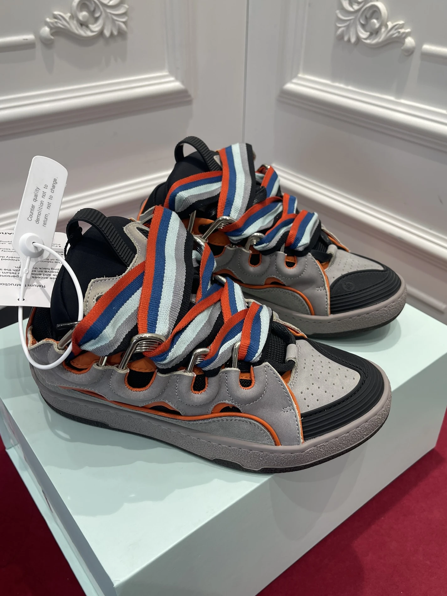 4808 Lanvin Curb Sneaker. Fashionable 1506