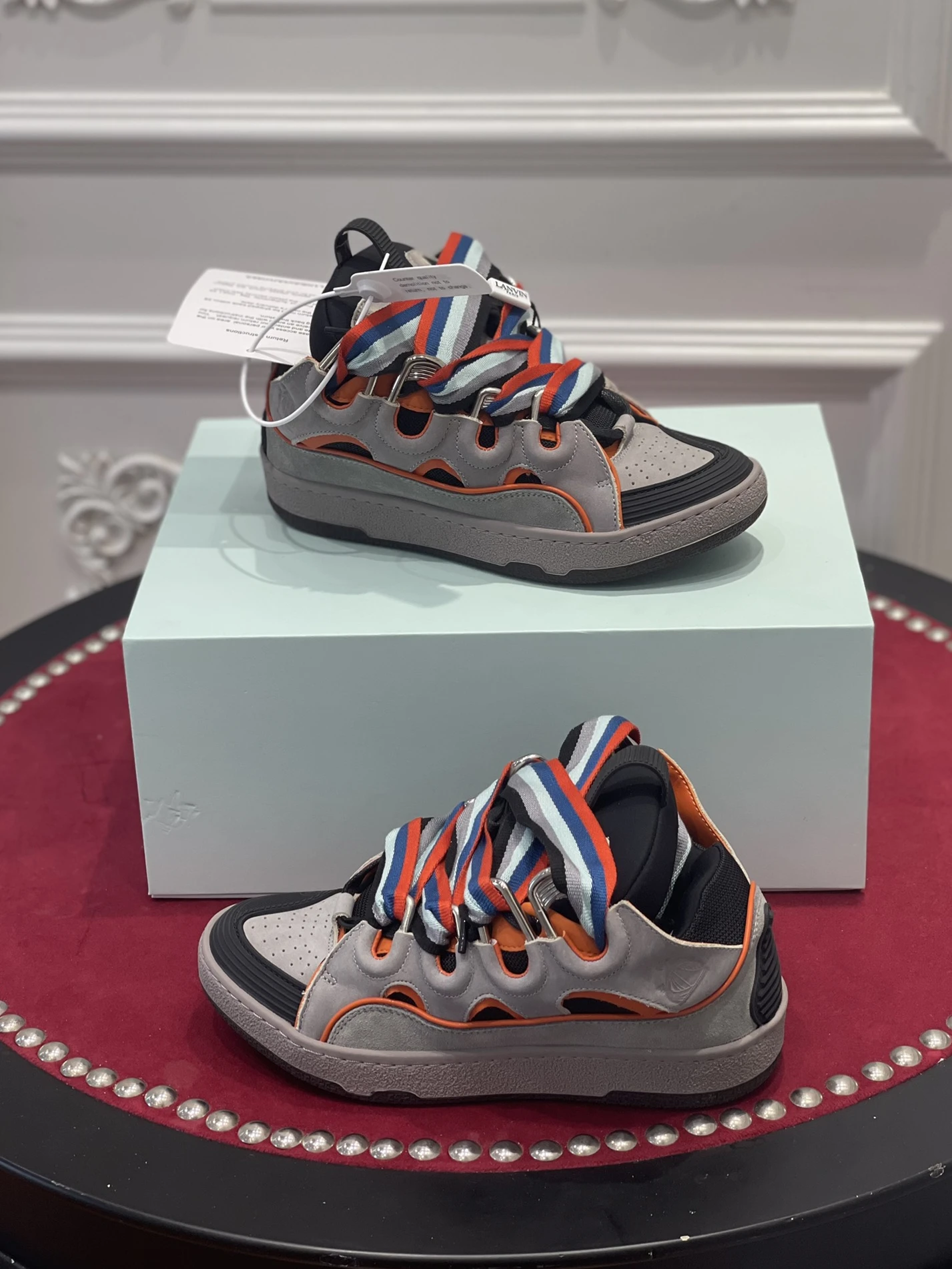 4808 Lanvin Curb Sneaker. Fashionable 1506