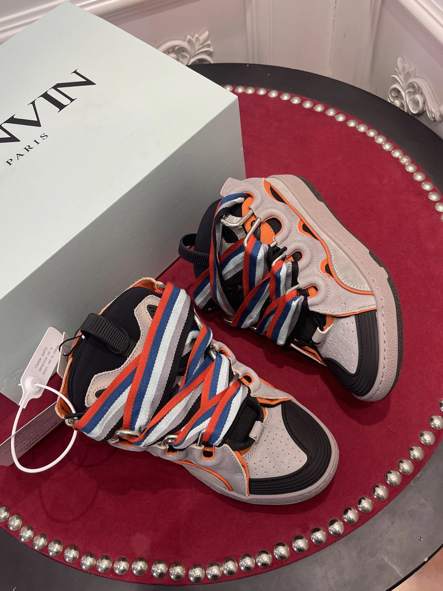 4808 Lanvin Curb Sneaker. Fashionable 1506
