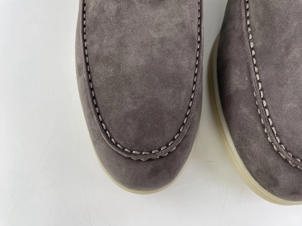 508 Loro piana Coffee BROWN summer walk shoes Suede NewStyle 3539