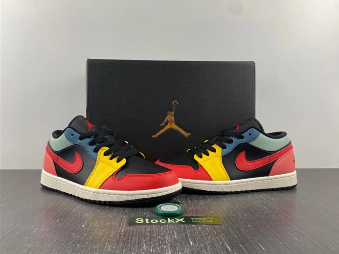 5127 Air Jordan 1 Low SE Black Multi-Color DN3739- NewStyle 654