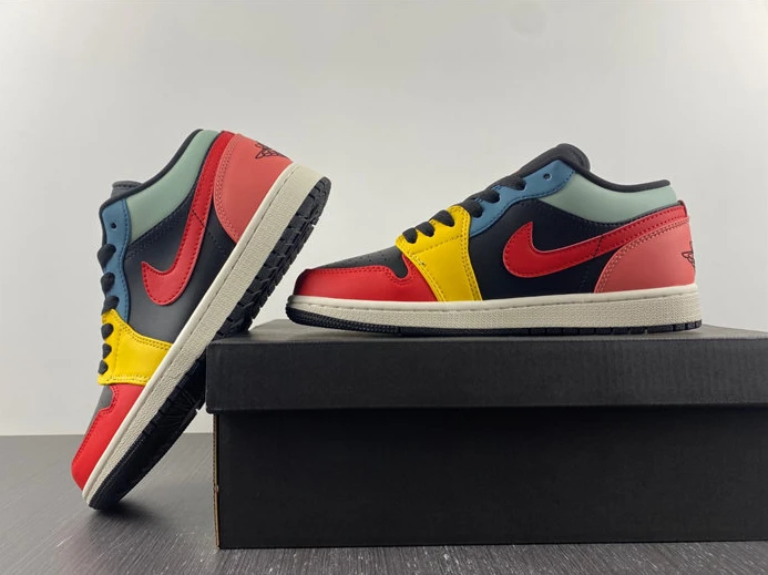 5127 Air Jordan 1 Low SE Black Multi-Color DN3739- NewStyle 654