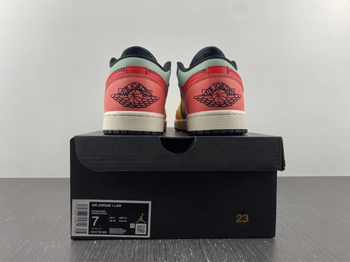 5127 Air Jordan 1 Low SE Black Multi-Color DN3739- NewStyle 654