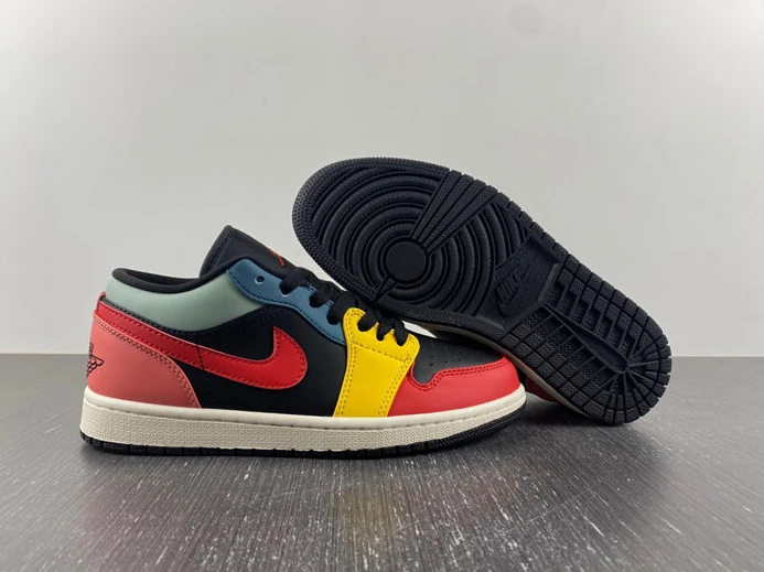 5127 Air Jordan 1 Low SE Black Multi-Color DN3739- NewStyle 654