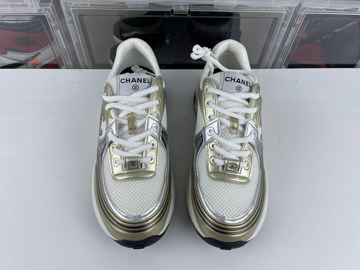 5238 Chanel white Gold sneaker ModernLook 1230