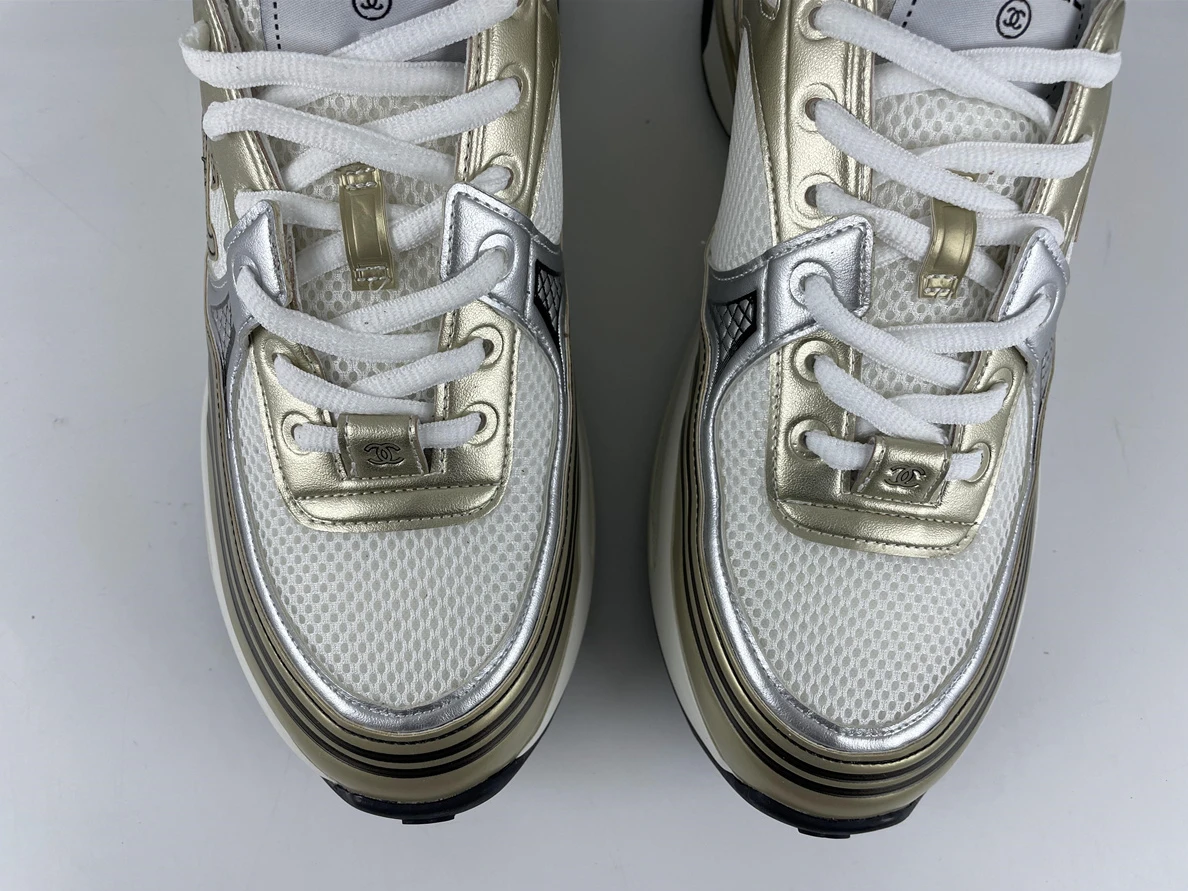 5238 Chanel white Gold sneaker ModernLook 1230