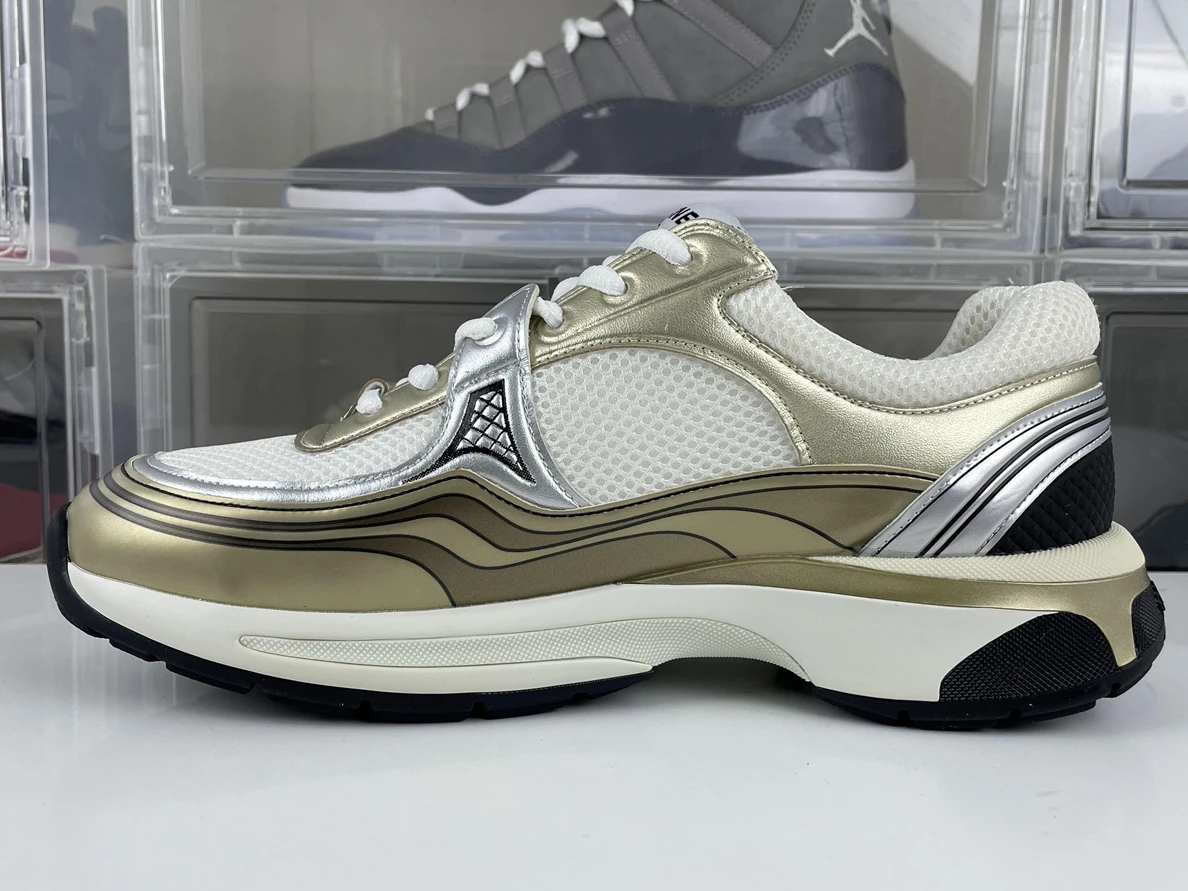 5238 Chanel white Gold sneaker ModernLook 1230