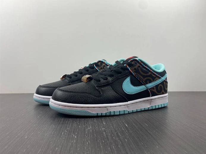 5288 Nike Dunk Low SE Barber Shop Black dh7614- Comfortable 1966