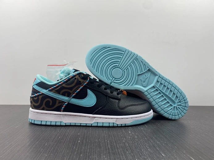 5288 Nike Dunk Low SE Barber Shop Black dh7614- Comfortable 1966