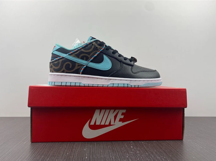 5288 Nike Dunk Low SE Barber Shop Black dh7614- Comfortable 1966