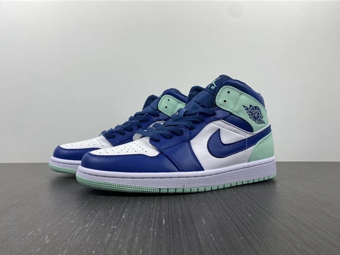 5334 Jordan1 Mid Mystic Navy Mint Foam 554724- Fashionable 487