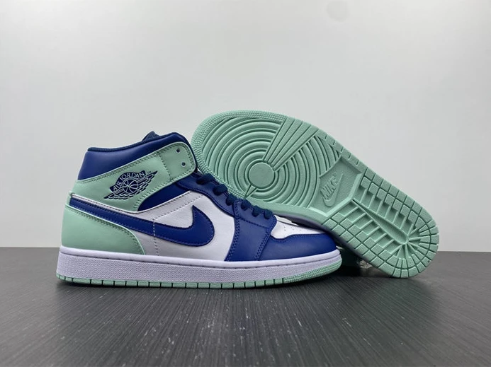 5334 Jordan1 Mid Mystic Navy Mint Foam 554724- Fashionable 487