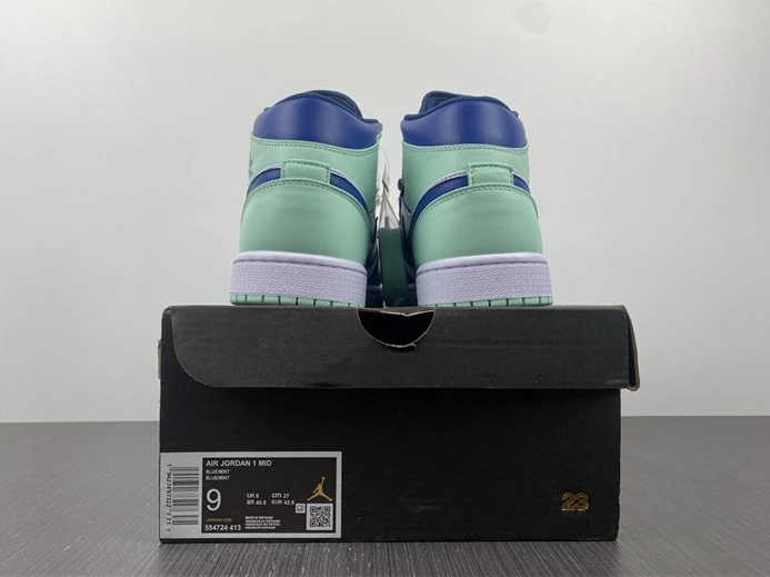 5334 Jordan1 Mid Mystic Navy Mint Foam 554724- Fashionable 487