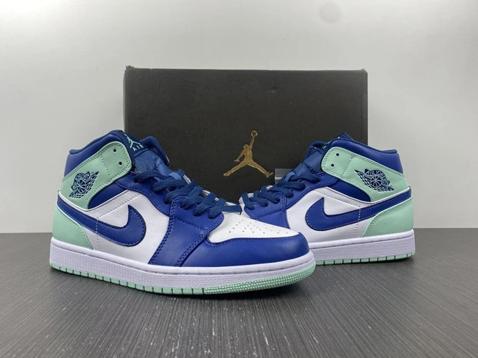 5334 Jordan1 Mid Mystic Navy Mint Foam 554724- Fashionable 487