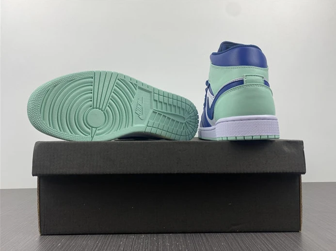 5334 Jordan1 Mid Mystic Navy Mint Foam 554724- Fashionable 487