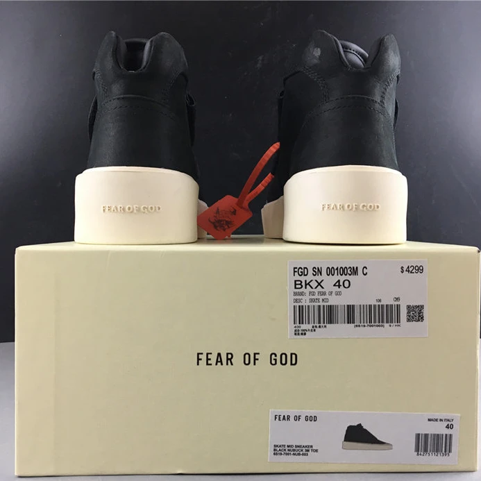 5437 Fear of God Skate Mid Black WellDesigned 2730