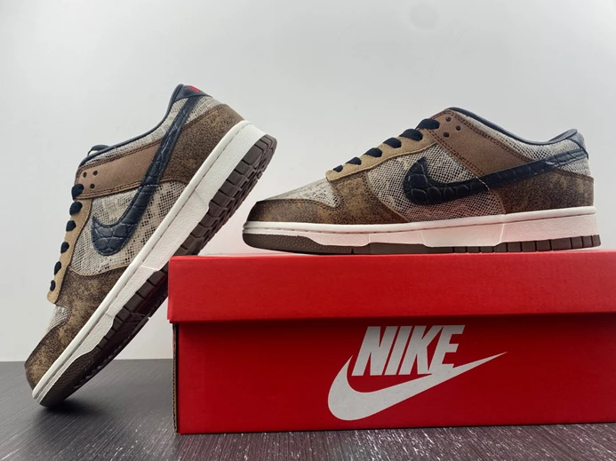 5467 Nike Dunk Low Premium CO.JP Brown Snakeskin FJ5434- SportInspired 1794