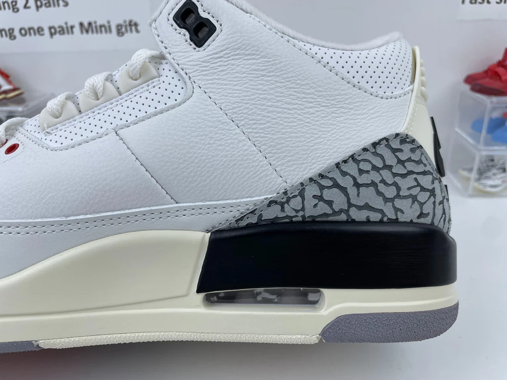 5527 GOAT Air Jordan 3 “White Cement Reimagined” Popular 716