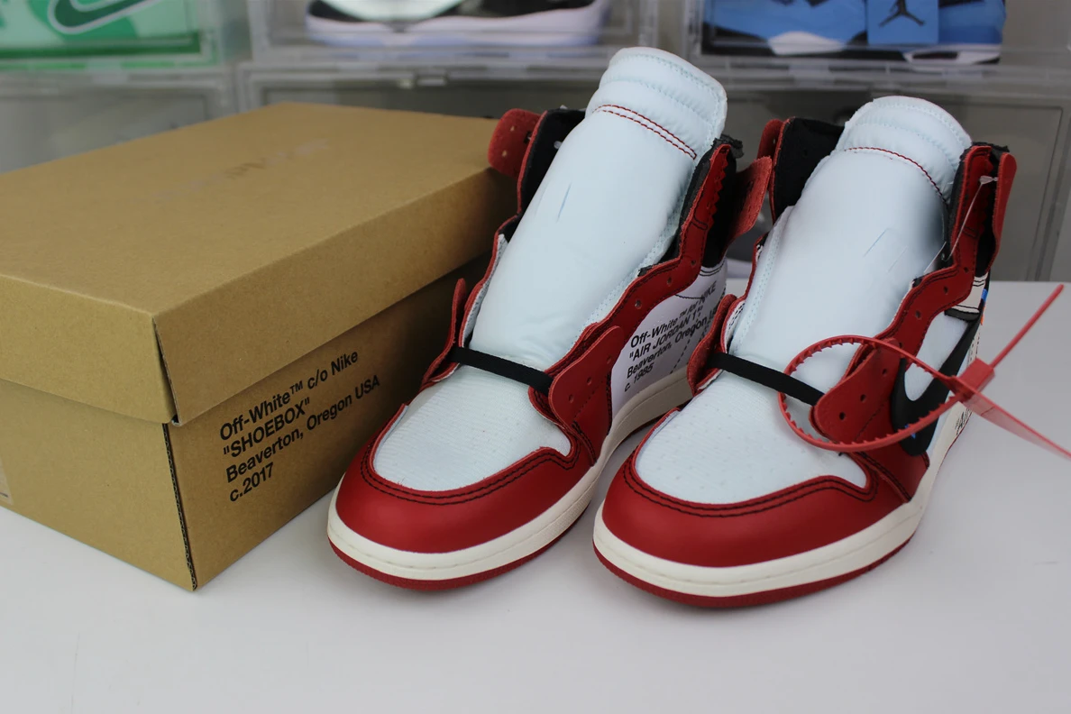 5713 GOAT Air Jordan 1 OFF-WHITE Red Chicago UrbanStyle 398