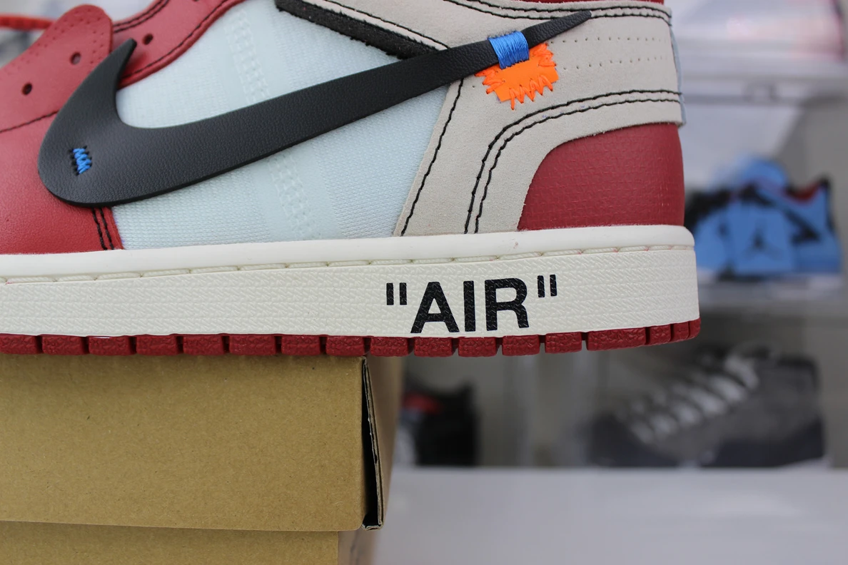 5713 GOAT Air Jordan 1 OFF-WHITE Red Chicago UrbanStyle 398