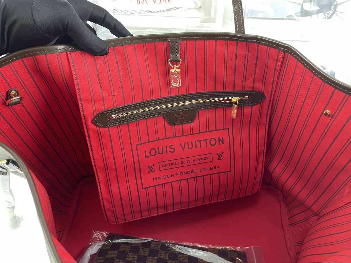 5716 LV Neverfull Dark Brown red inner bag, (39 x 32 x 19cm) UrbanStyle 143