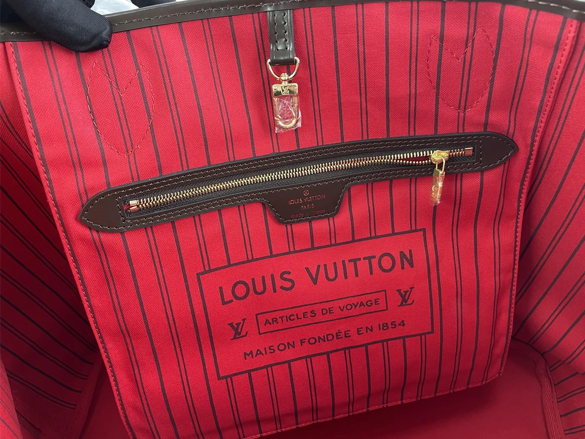 5716 LV Neverfull Dark Brown red inner bag, (39 x 32 x 19cm) UrbanStyle 143