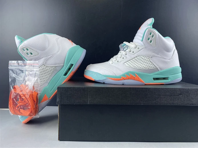 5745 Jordan5 Light Aqua (GS) 440892- Fashionable 972