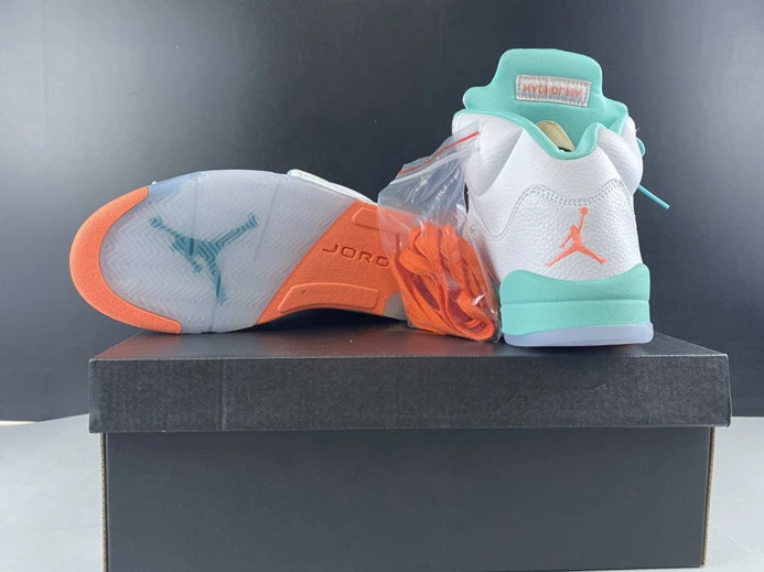 5745 Jordan5 Light Aqua (GS) 440892- Fashionable 972