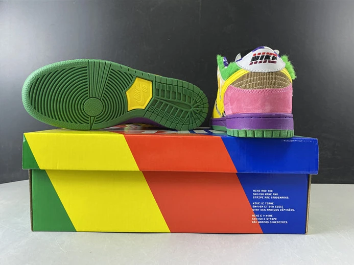 5812 NIKE SB DUNK LOW PRO IW PURPLE YELLOW-VIOLET-PINK 318403- Affordable 2196