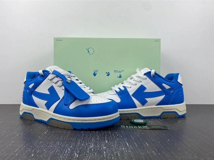 5819 OFF-WHITE Out Of Office OOO Low Tops Blue White OWIA259F21LEA GoodFit 1422