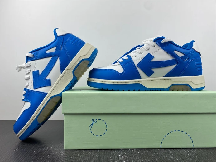 5819 OFF-WHITE Out Of Office OOO Low Tops Blue White OWIA259F21LEA GoodFit 1422