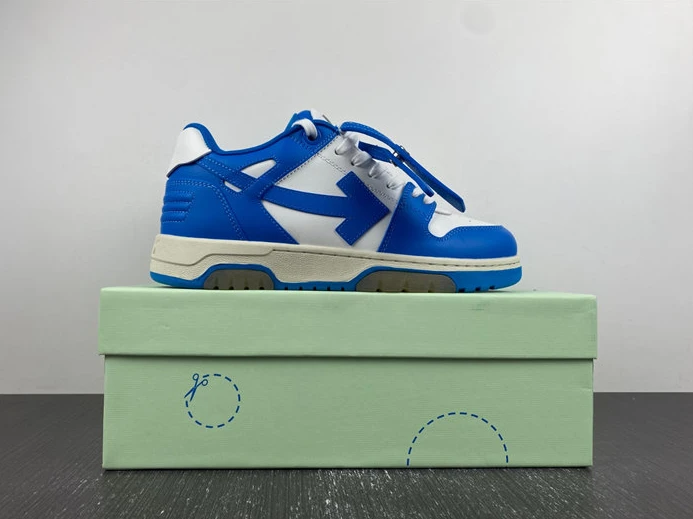 5819 OFF-WHITE Out Of Office OOO Low Tops Blue White OWIA259F21LEA GoodFit 1422