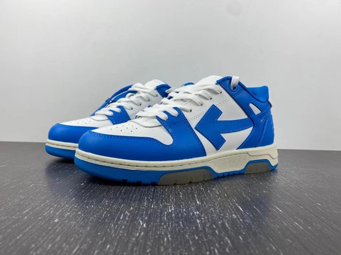5819 OFF-WHITE Out Of Office OOO Low Tops Blue White OWIA259F21LEA GoodFit 1422