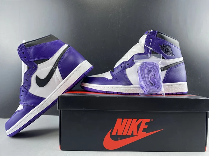 5856 Jordan1 Retro Court Purple White 555088- BestValue 504