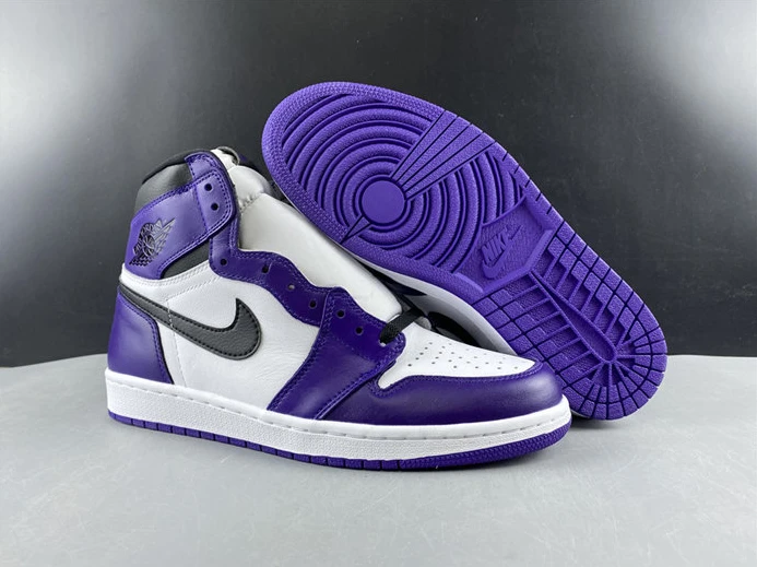 5856 Jordan1 Retro Court Purple White 555088- BestValue 504