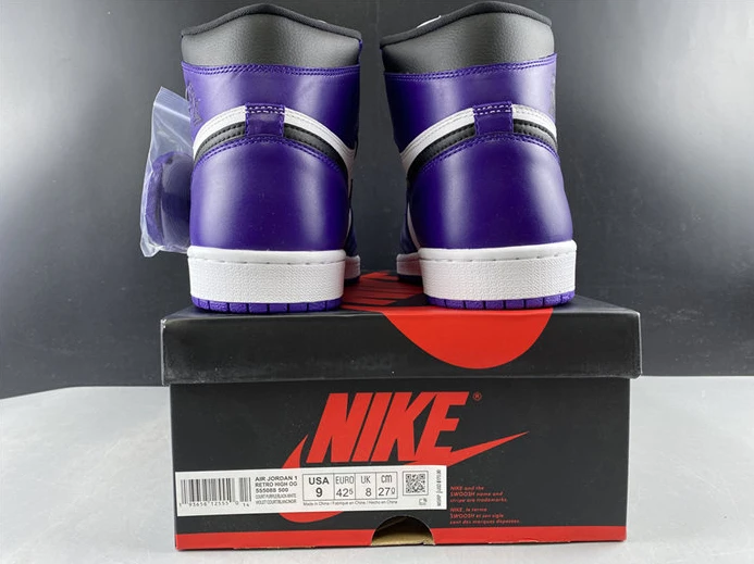 5856 Jordan1 Retro Court Purple White 555088- BestValue 504