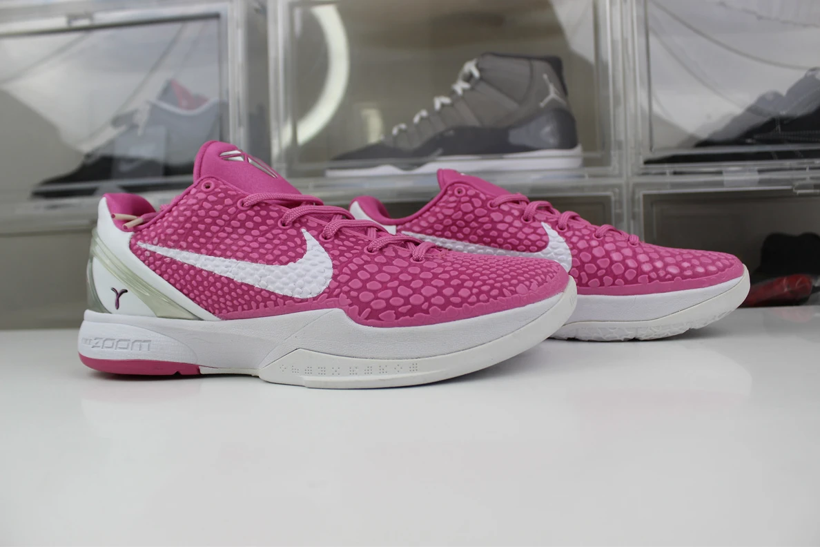 5992 Zoom Kobe 6 White Pink Comfortable 2228