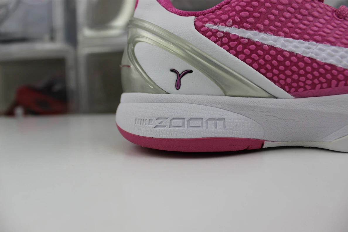 5992 Zoom Kobe 6 White Pink Comfortable 2228