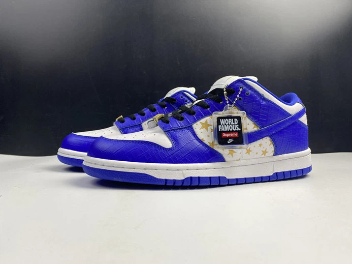 600 Nike SB Dunk Low Supreme Stars Hyper Royal DH3228- Fashionable 2092
