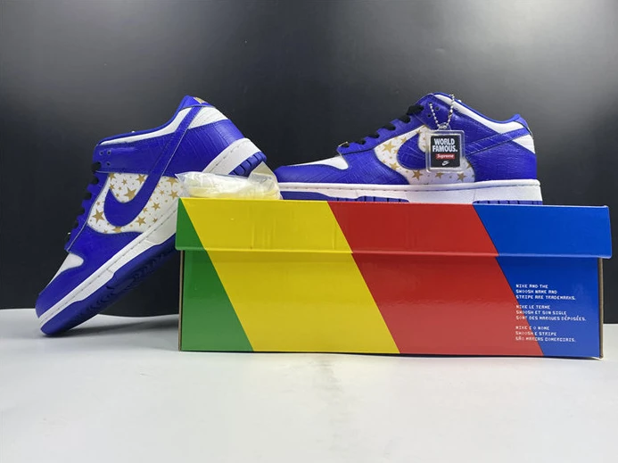 600 Nike SB Dunk Low Supreme Stars Hyper Royal DH3228- Fashionable 2092