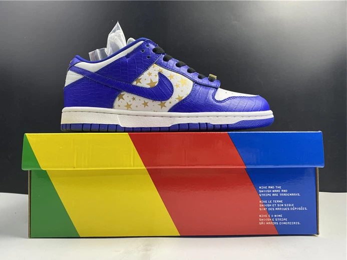 600 Nike SB Dunk Low Supreme Stars Hyper Royal DH3228- Fashionable 2092